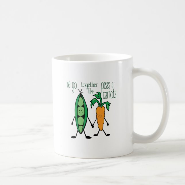 Taza De Café Guisantes y zanahorias (Derecha)
