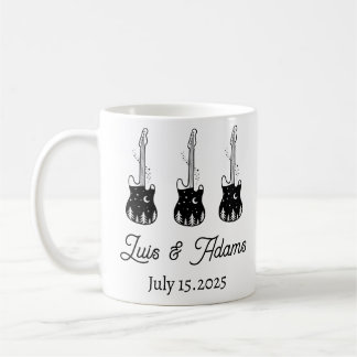 Taza De Café Guitar Camping Mug