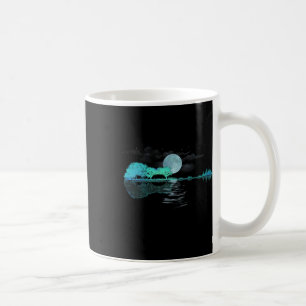 Taza De Café Guitar Lake Reflecciones Músico de Amor