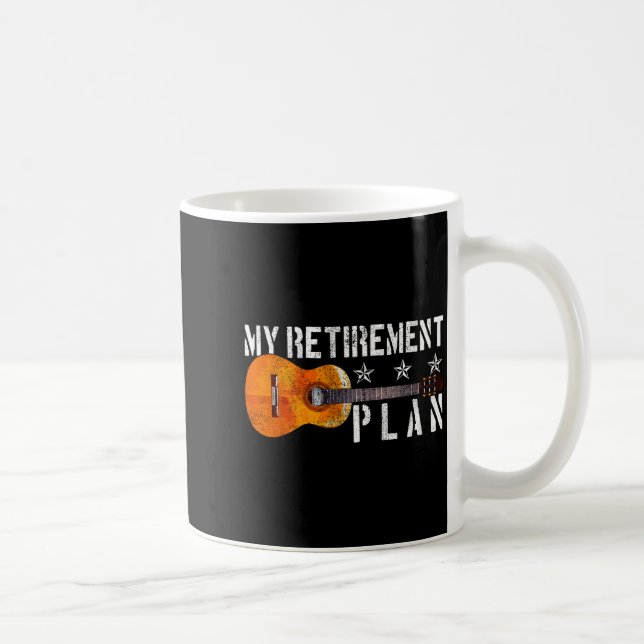 Taza De Café Guitar Retirement Plan - Funny Gift For Retired Gu (Derecha)