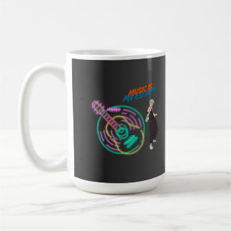 Taza De Café Guitar Rhythm Mug – Music Lover Anime Boy Design