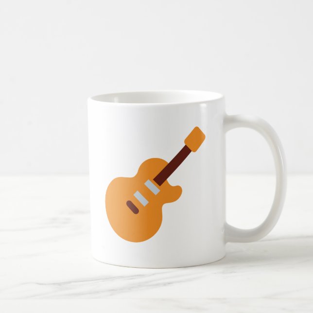 Taza De Café Guitar - Twitter Emoji (Derecha)