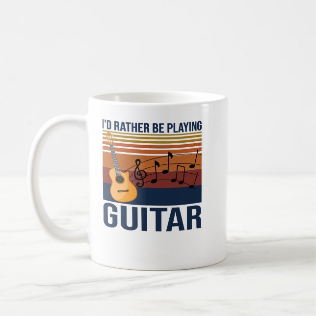 Taza De Café Guitarista Guitarista De Guitarra135 (Izquierda)