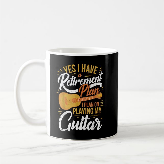 Taza De Café Guitarista jubilado de guitarrista retirado (Izquierda)