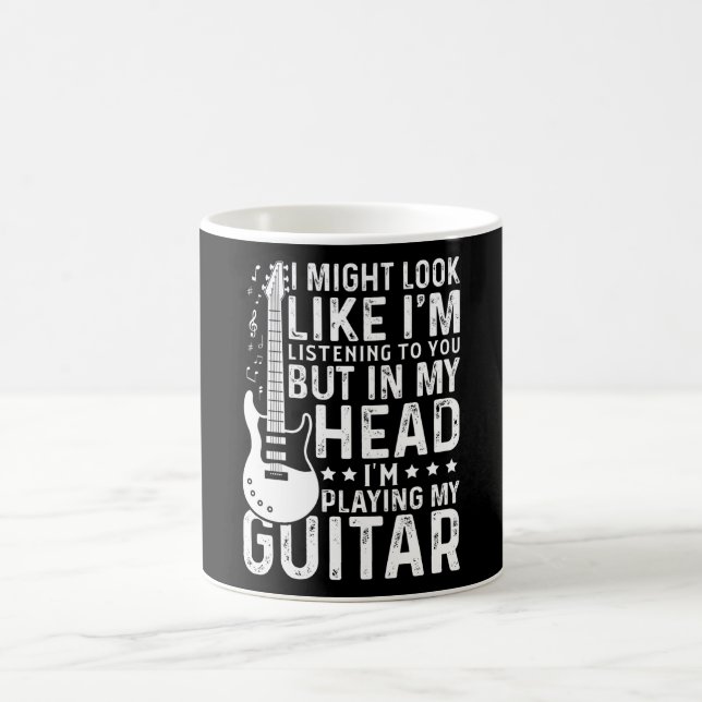 Taza De Café Guitarista Jugador Electric Funny Gift (Centro)