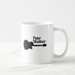 Taza De Café Guitarista Nombre Guitarra Acústica