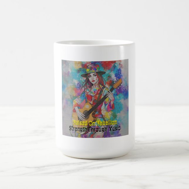 Taza De Café Guitarista personalizado Resumen arte Inspirador (Centro)