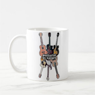 Taza De Café Guitarista por naturaleza. cita positiva para los 