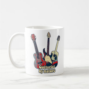 Taza De Café Guitarista por naturaleza. Guitarristas de color v