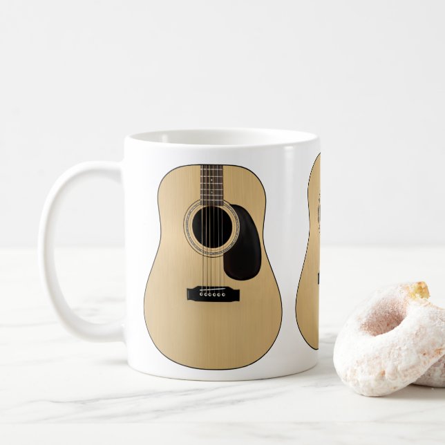 Taza De Café Guitarra (Con donut)