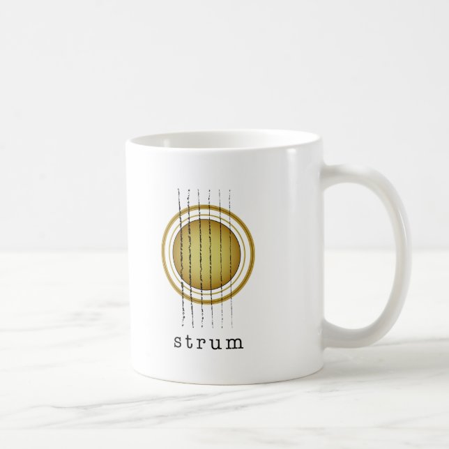Taza De Café Guitarra acústica (Derecha)