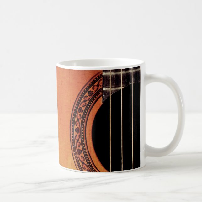 Taza De Café Guitarra Acústica (Derecha)