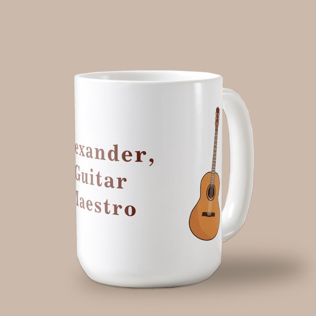 Taza De Café Guitarra Acústica (Acoustic Guitar Coffee Mug)