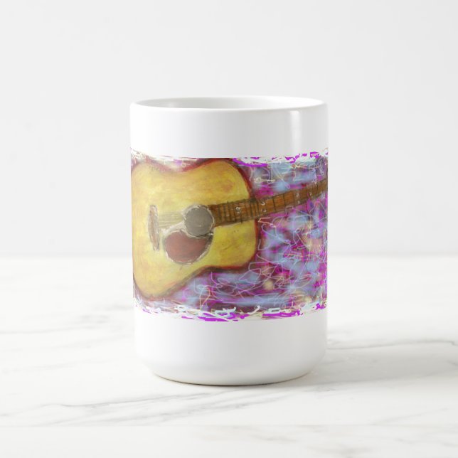 Taza De Café Guitarra Acústica (Centro)