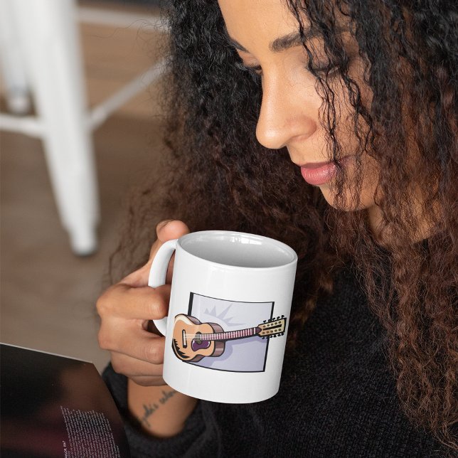 Taza De Café Guitarra Acústica Coffee Mug (Subido por el creador)