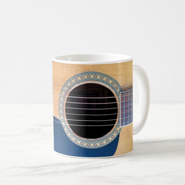 Taza De Café Guitarra Acústica Dreadnought (Anverso derecho)