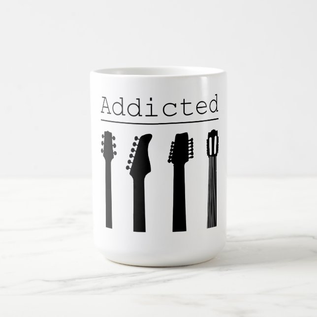 Taza De Café Guitarra adicta (Centro)