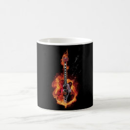 Taza De Café Guitarra ardiente