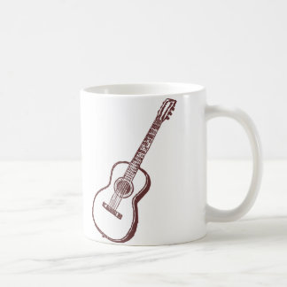 Taza De Café Guitarra clásica acústica de Brown