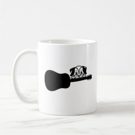 Taza De Café Guitarra de juego de perros