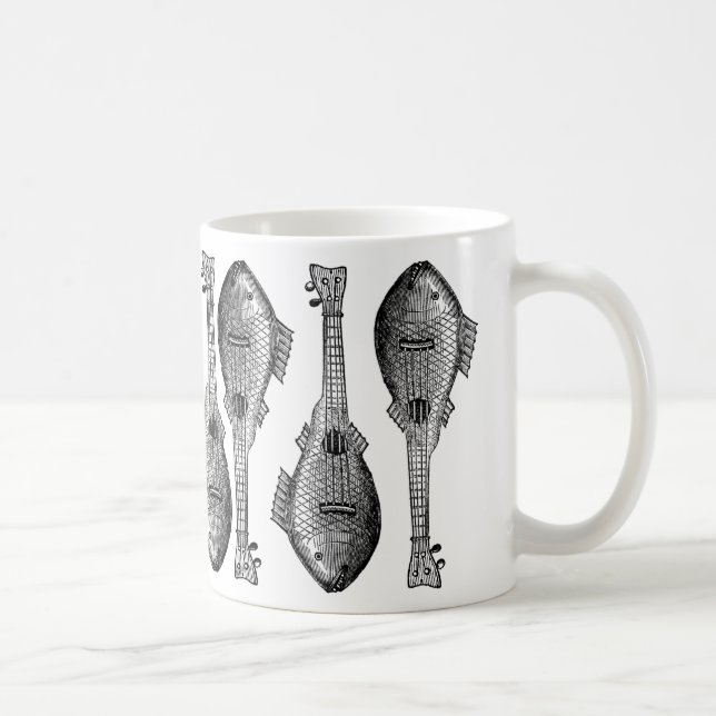 Taza De Café Guitarra de los pescados (Derecha)