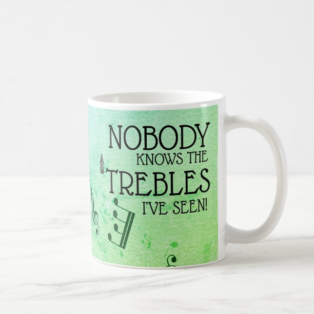 Taza De Café Guitarra De Música Funny Treble Chiste Personaliza (Derecha)