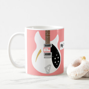 Taza De Café Guitarra del arte pop de la MOD