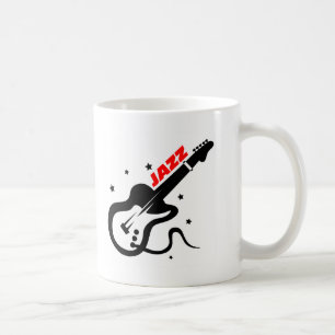 Taza De Café Guitarra del jazz