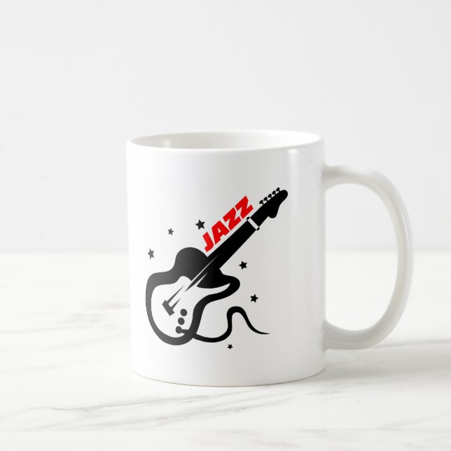 Taza De Café Guitarra del jazz (Derecha)