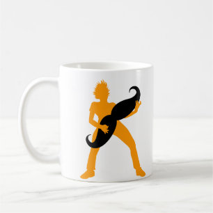 Taza De Café Guitarra del pelo