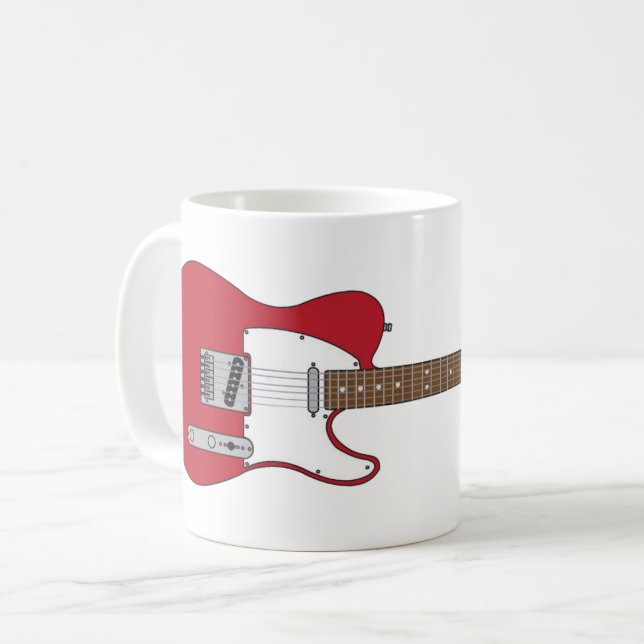 Taza De Café Guitarra eléctrica (Anverso izquierdo)