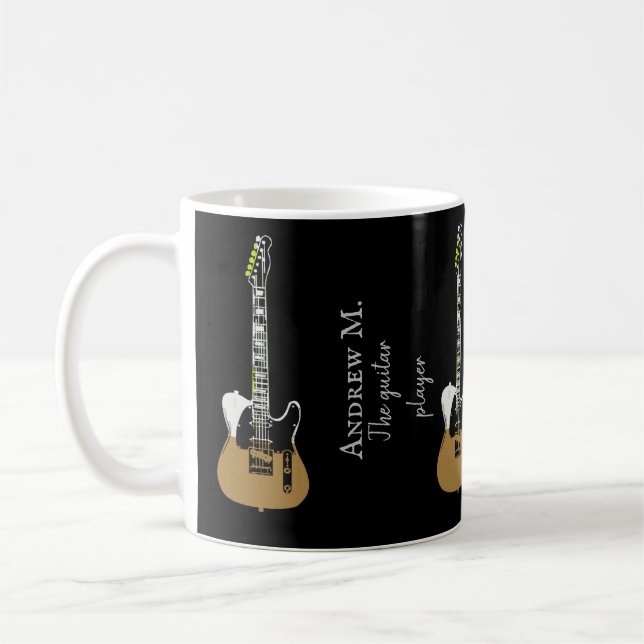 Taza De Café Guitarra eléctrica / guitarrista (Izquierda)