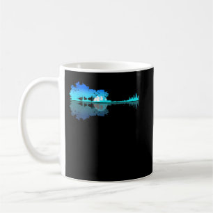 Taza De Café Guitarra Lago Sombra Amor Guitarrista