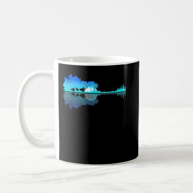 Taza De Café Guitarra Lake Shadow Love Guitar (Izquierda)