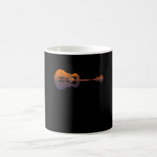 Taza De Café Guitarra Lake Shadow Love Guitar Gift Music Avers
