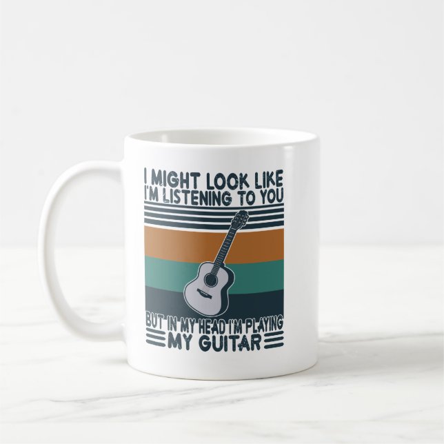 Taza De Café Guitarra Podría Parecer Que Te Escucho Guita (Izquierda)