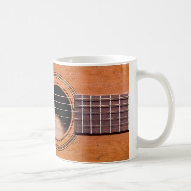 Taza De Café Guitarra rústica (Derecha)