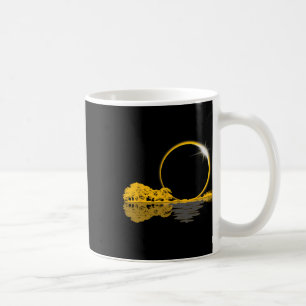 Taza De Café Guitarra solar Eclipse Naturaleza Moon Retro Estil