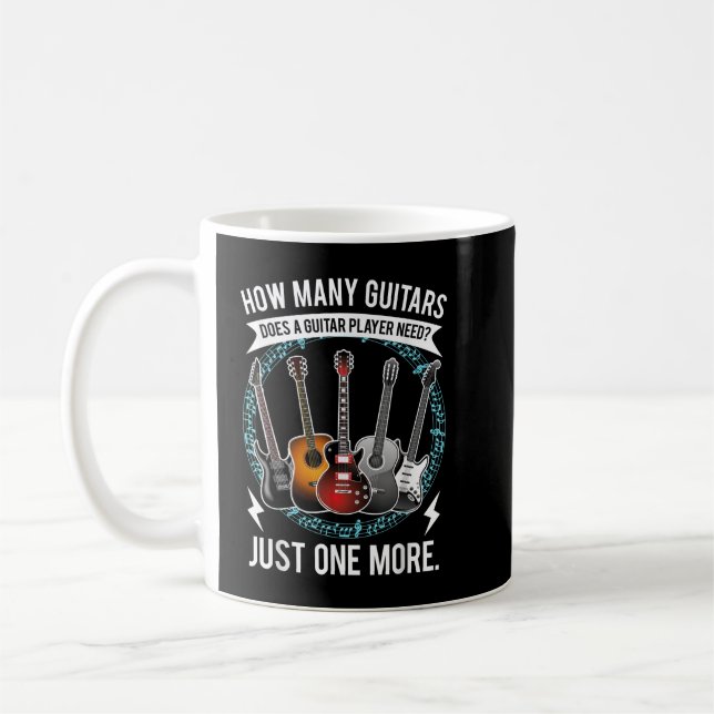Taza De Café Guitarra T Cuántos Guitars Regalos Para El Guitarr (Izquierda)