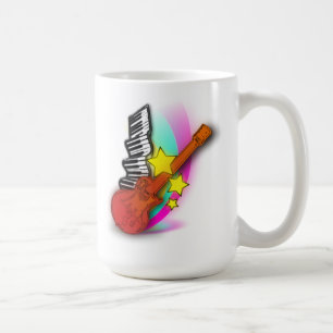 Taza De Café Guitarra y piano