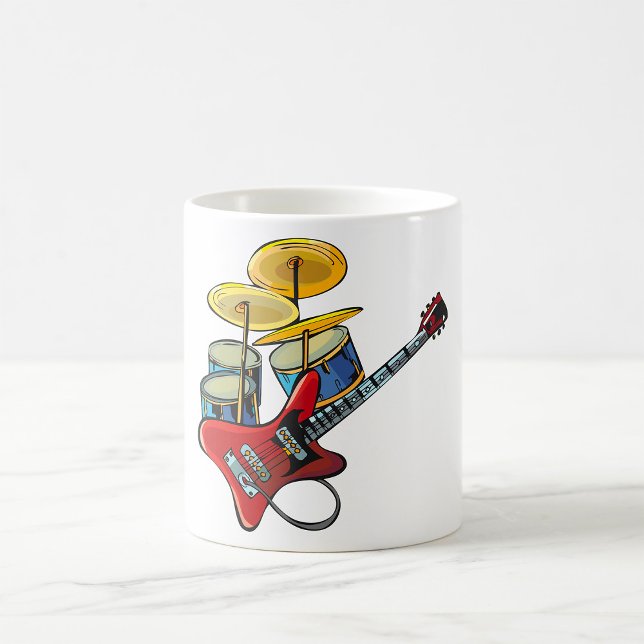 Taza De Café Guitarra Y Tambores Eléctricos (Subido por el creador)