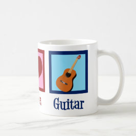 Taza De Café Guitarrista Cute de Guitarismo por la Paz