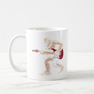 Taza De Café Guitarrista de guitarrista eléctrico de Bigfoot a