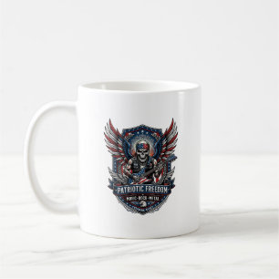Taza De Café Guitarrista de la Libertad Patriótica Música de Cr