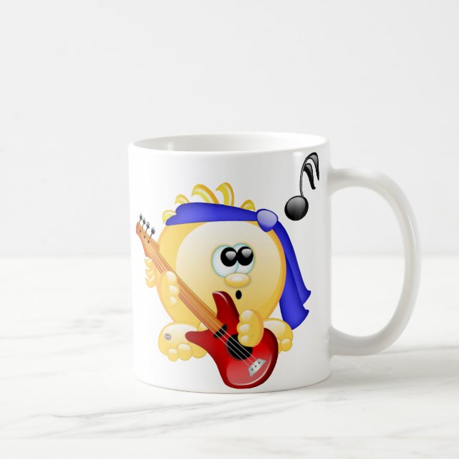 Taza De Café Guitarrista de la música (Derecha)