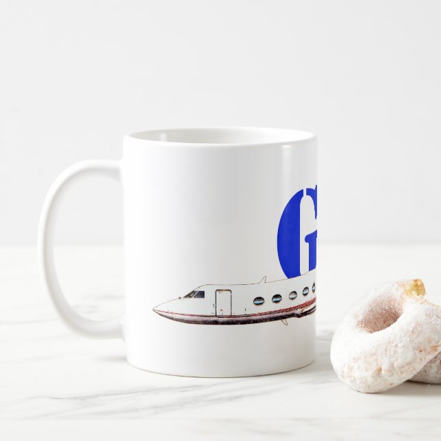 Taza De Café Gulfstream IV Jet privado de lujo (Con donut)