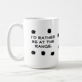 Taza De Café Gun Target Shooting Range