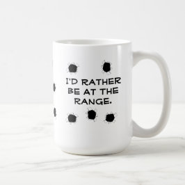 Taza De Café Gun Target Shooting Range
