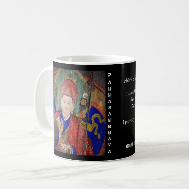 Taza De Café Guru Rinpoche y siete alinea la edición de (Anverso izquierdo)