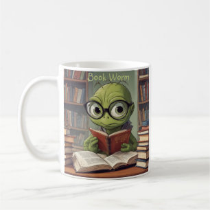 Taza De Café Gusano de biblioteca